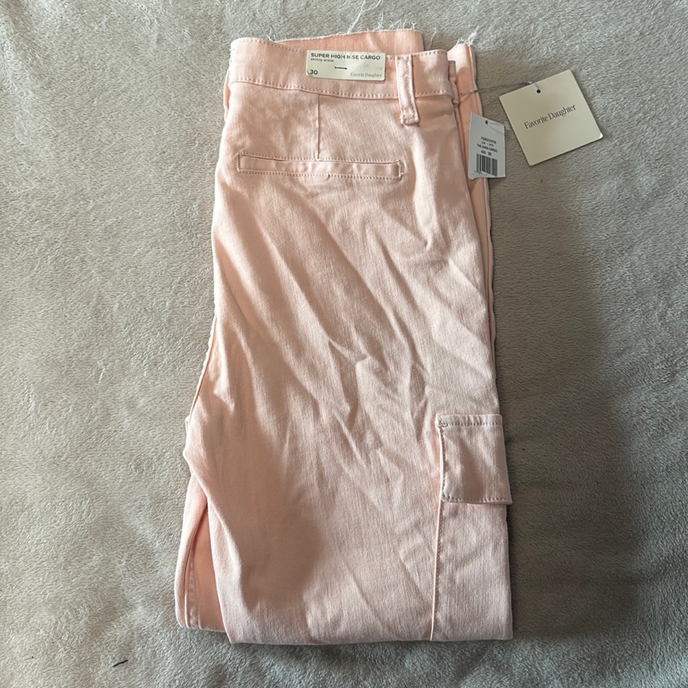 Brand, new pink, favorite daughter, cargo pants, size 30